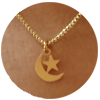 Crescent and Star Pendant