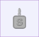 Silver Initial Pendant