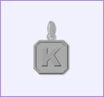 Silver Initial Pendant