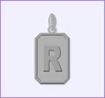 Silver Initial Pendant