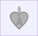 Silver Initial Pendant