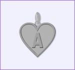 Silver Initial Pendant