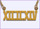 Roman Name Necklace