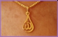 Teardrop Allah Pendant